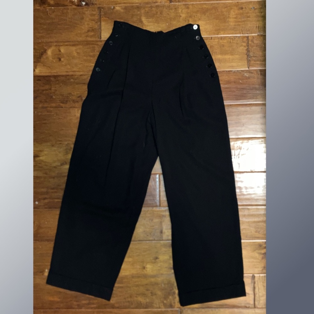 Black Ann Taylor sailor slacks